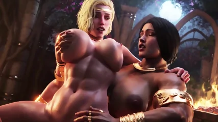 3D animated futanari hot sex - Horny MILF knows how to satisfy her friend's pussy and anal - Vidéo premium HD - MILF | Skiny Miss